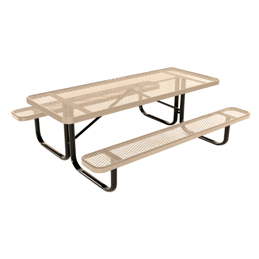Kids Rectangular Picnic Table – Safe and Durable Outdoor Fun - Coated Outdoor Furniture