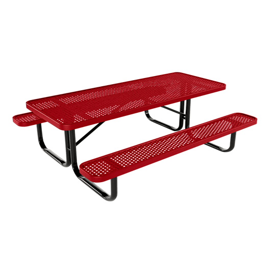 Kids Rectangular Picnic Table – Safe and Durable Outdoor Fun - Coated Outdoor Furniture