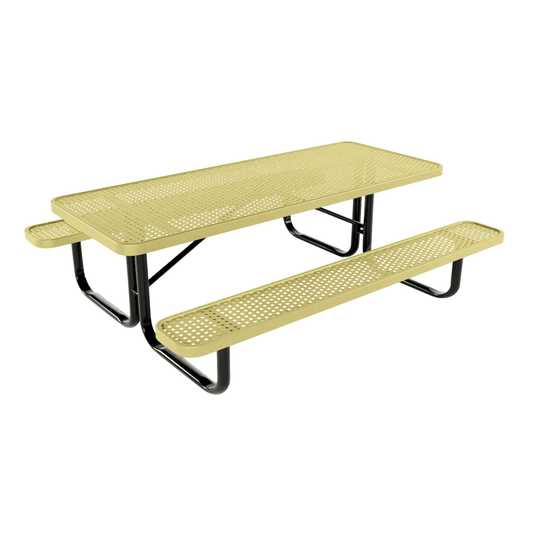 Kids Rectangular Picnic Table – Safe and Durable Outdoor Fun - Coated Outdoor Furniture