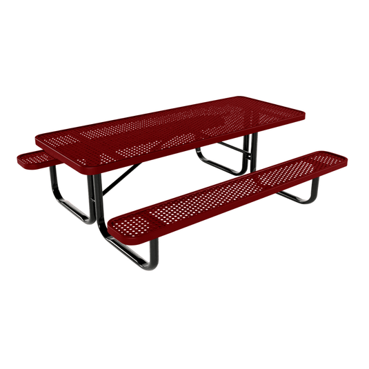 Kids Rectangular Picnic Table – Safe and Durable Outdoor Fun - Coated Outdoor Furniture