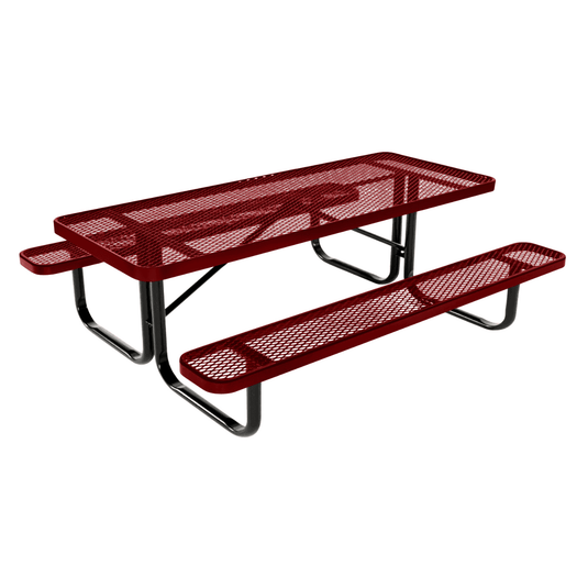 Kids Rectangular Picnic Table – Safe and Durable Outdoor Fun - Coated Outdoor Furniture