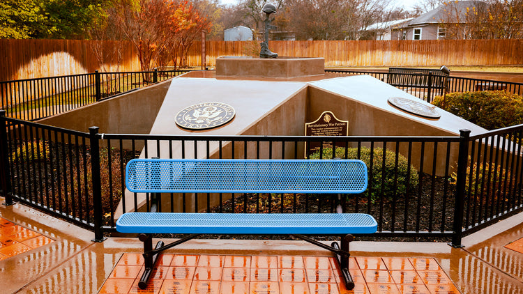 Park Bench at a memorial site
