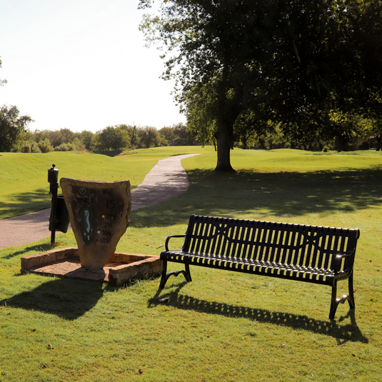 Slatted Steel Garden Bench – Robust and Elegant Outdoor Seating