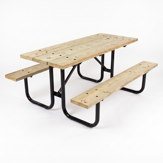 6 Ft. Portable Wood Picnic Table
