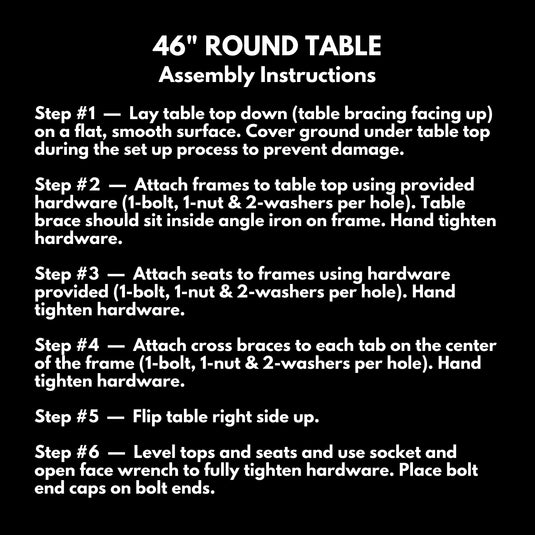 Game-Edition Square & Round Outdoor Picnic Table