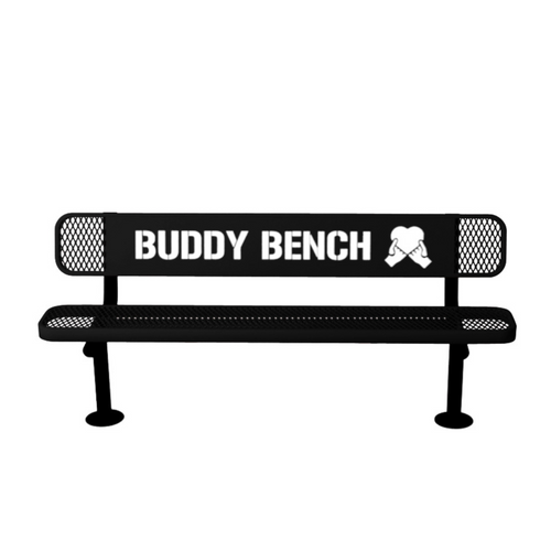 Premium Buddy Bench with Surface Mount Frame