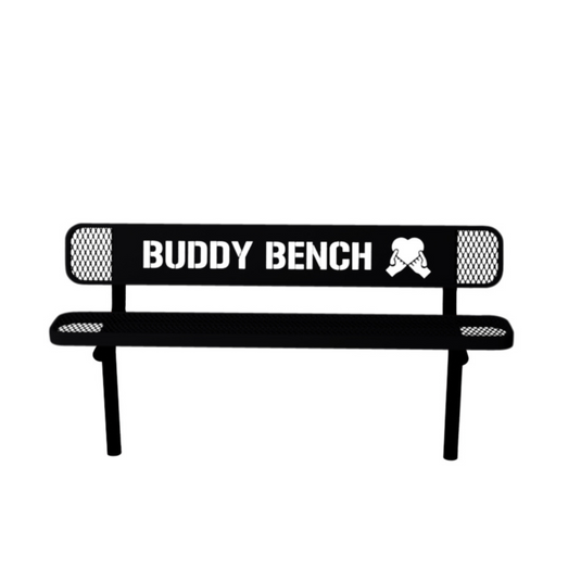 Ultra Sturdy Buddy Bench with Inground Mount Frame