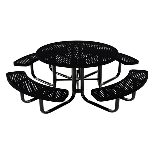 Round Kids Picnic Table With Colored Frame