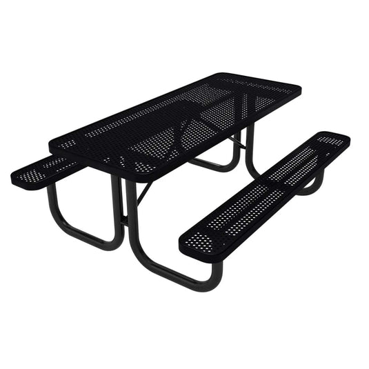 6 FT Commercial Rectangular Outdoor Picnic Table