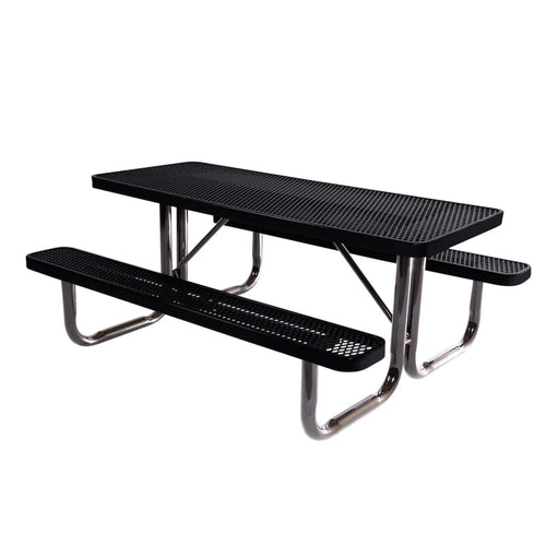6 FT Commercial Rectangular Outdoor Picnic Table