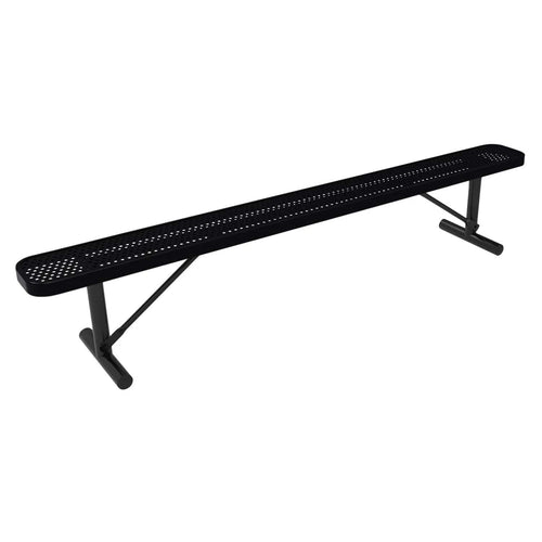 8 FT All-Weather Park Bench without Back, Portable Frame
