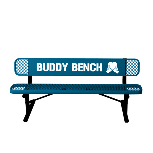 Park & Playground Buddy Bench with Portable Frame