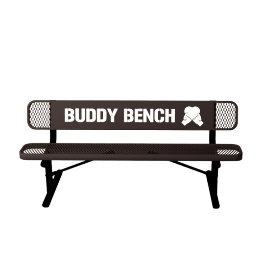 Park & Playground Buddy Bench with Portable Frame