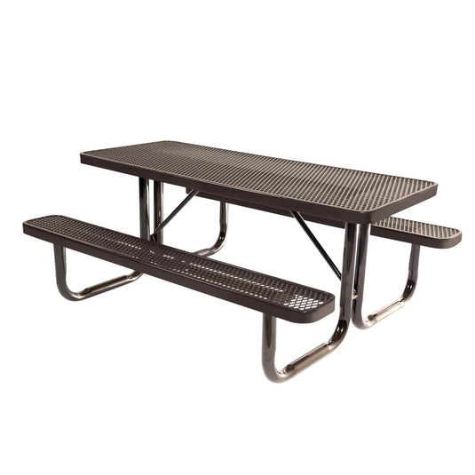 6 FT Commercial Rectangular Outdoor Picnic Table