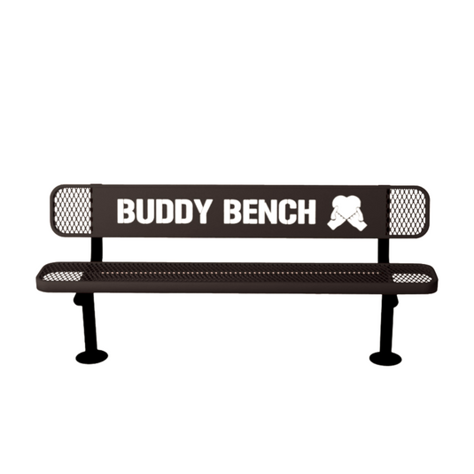 Premium Buddy Bench with Surface Mount Frame