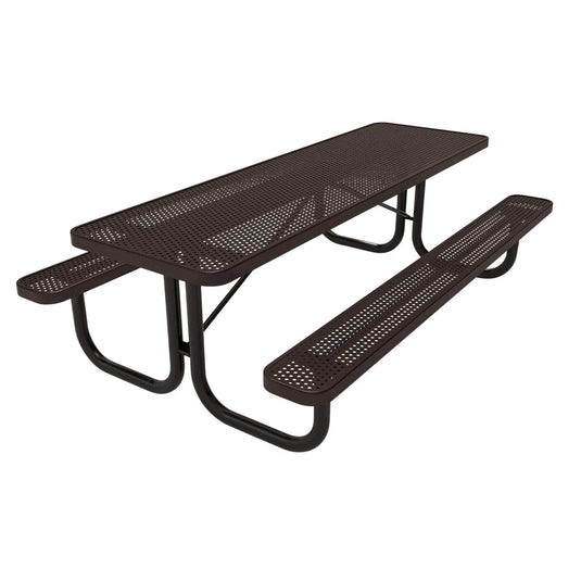 8 FT Commercial Rectangular Outdoor Picnic Table