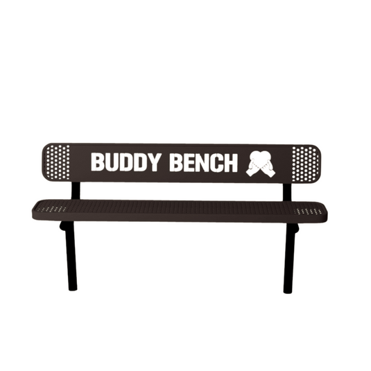 Ultra Sturdy Buddy Bench with Inground Mount Frame