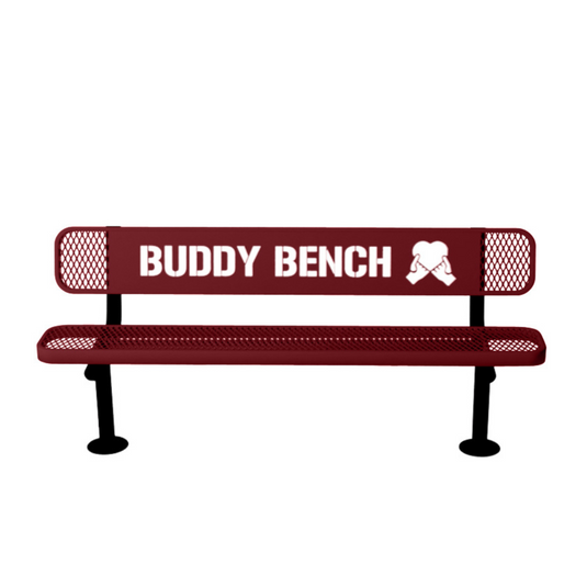 Premium Buddy Bench with Surface Mount Frame