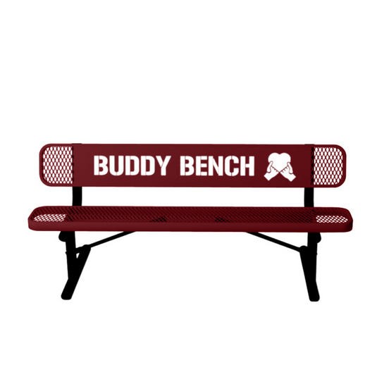 Park & Playground Buddy Bench with Portable Frame