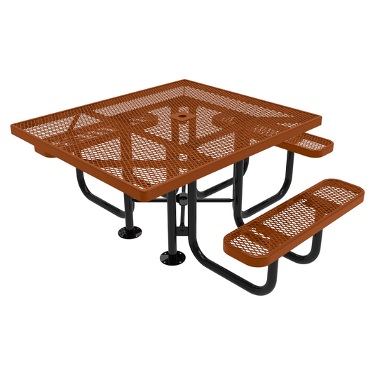 46" x 54" ADA-Accessible Weatherproof Square Outdoor Picnic Tables