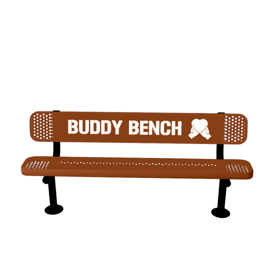 Buddy Bench with Surface Mount Frame