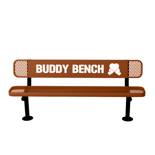 Buddy Bench with Surface Mount Frame