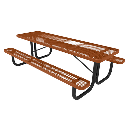 8 FT Commercial Rectangular Outdoor Picnic Table