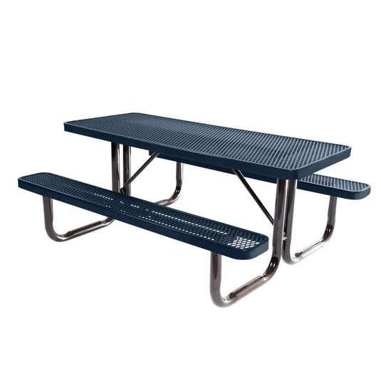6 FT Commercial Rectangular Outdoor Picnic Table