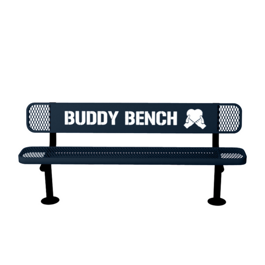 Premium Buddy Bench with Surface Mount Frame