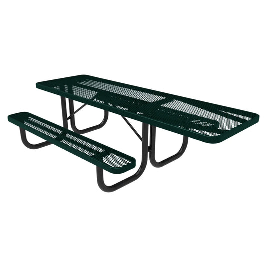 One-End ADA-Accessible Weatherproof Rectangular Outdoor Picnic Table