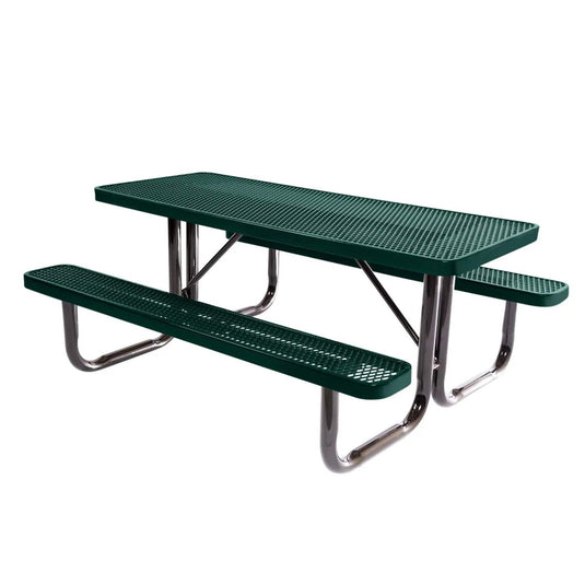 6 FT Commercial Rectangular Outdoor Picnic Table