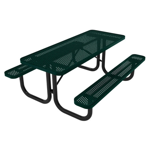 6 FT Commercial Rectangular Outdoor Picnic Table