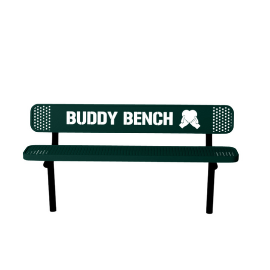 Ultra Sturdy Buddy Bench with Inground Mount Frame