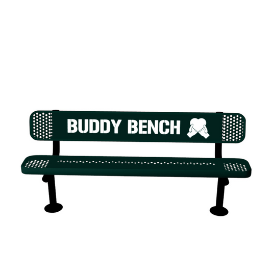 Premium Buddy Bench with Surface Mount Frame