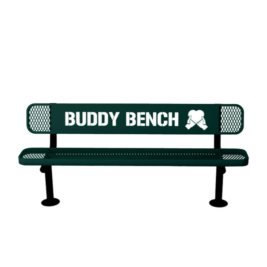 Premium Buddy Bench with Surface Mount Frame