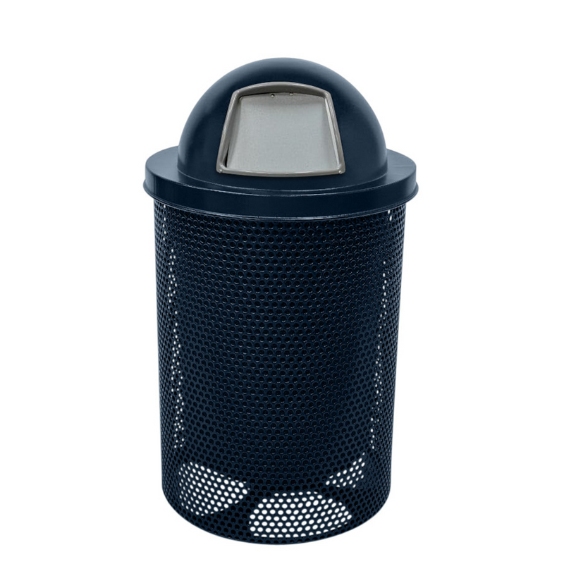 Load image into Gallery viewer, Weatherproof Metal Outdoor Trash Receptacles
