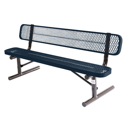 High-Quality Expanded Metal Park Bench with Portable Frame