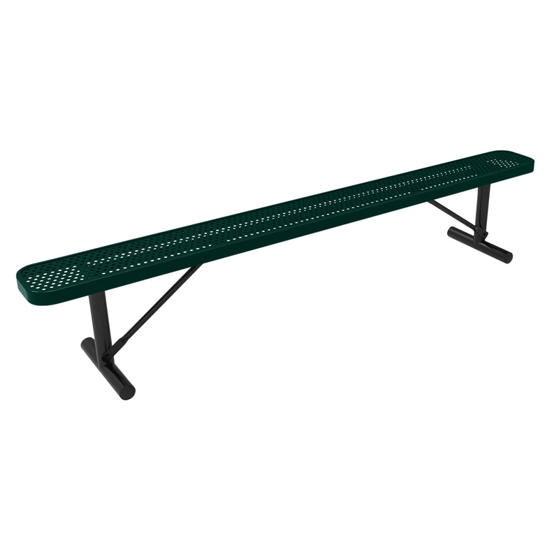 Load image into Gallery viewer, All-Weather Punched Steel Park Bench with Portable Frame
