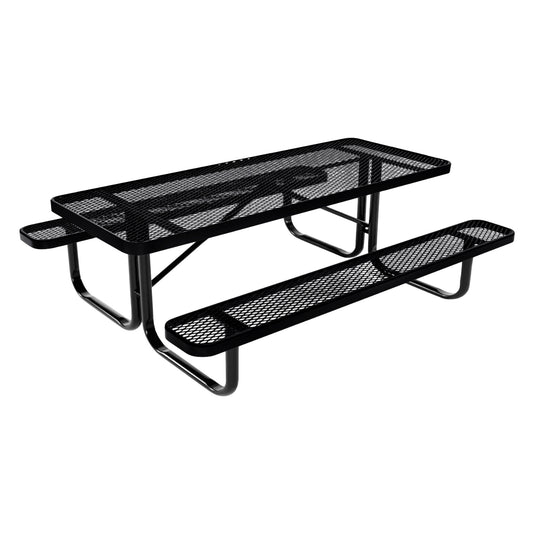 6 FT Rectangular Kids Picnic Table With Colored Frame