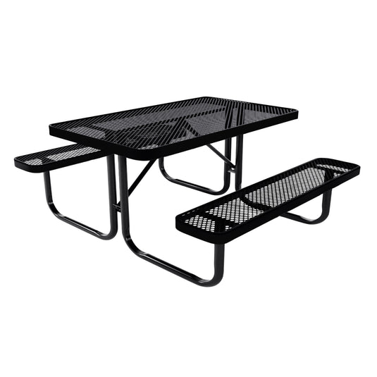 4 FT Rectangular Kids Picnic Table With Colored Frame