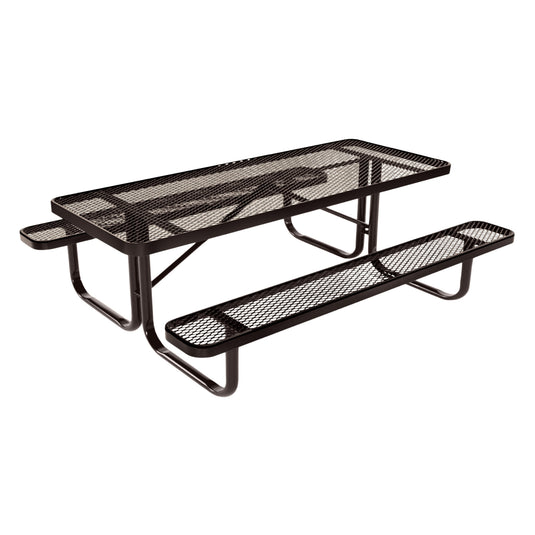 6 FT Rectangular Kids Picnic Table With Colored Frame