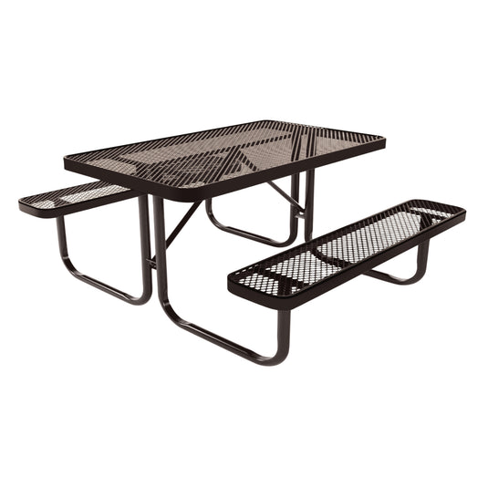 4 FT Rectangular Kids Picnic Table With Colored Frame