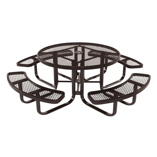 Round Kids Picnic Table With Colored Frame