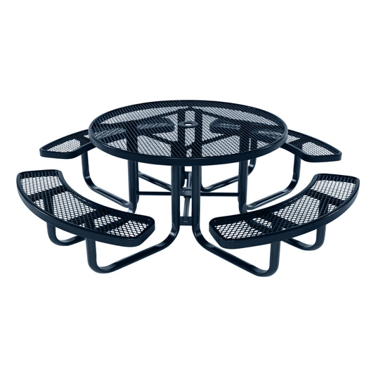 Round Kids Picnic Table With Colored Frame