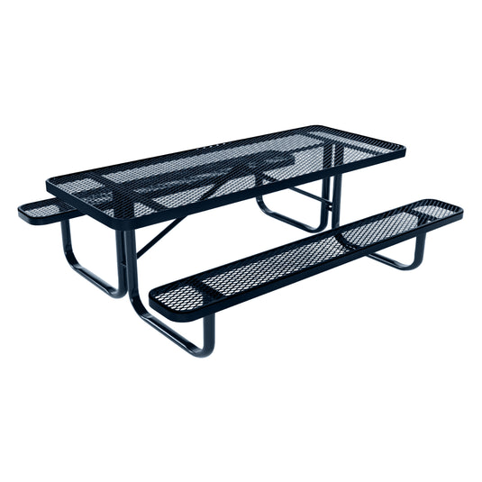 6 FT Rectangular Kids Picnic Table With Colored Frame