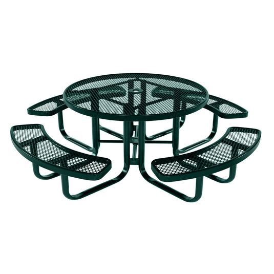 Round Kids Picnic Table With Colored Frame
