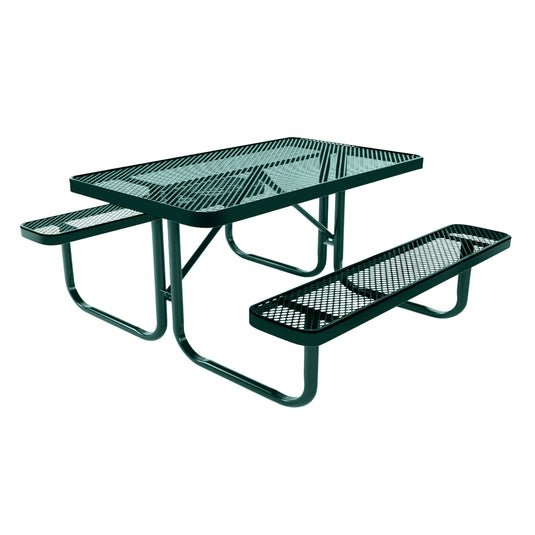 4 FT Rectangular Kids Picnic Table With Colored Frame