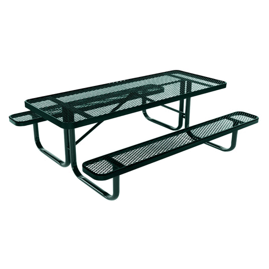 6 FT Rectangular Kids Picnic Table With Colored Frame