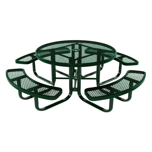 Round Kids Picnic Table With Colored Frame