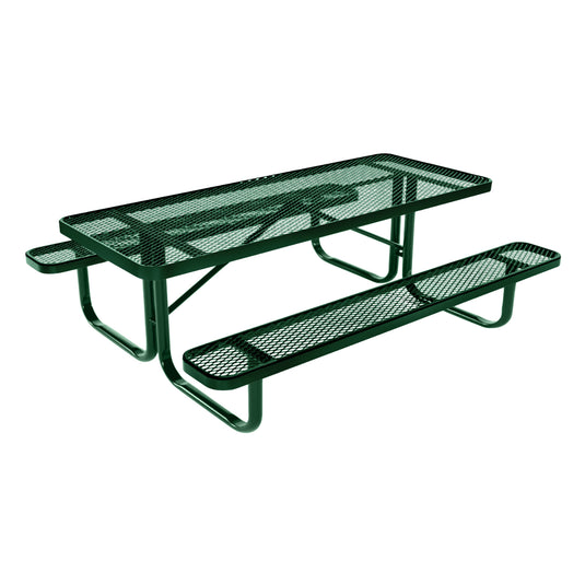 6 FT Rectangular Kids Picnic Table With Colored Frame